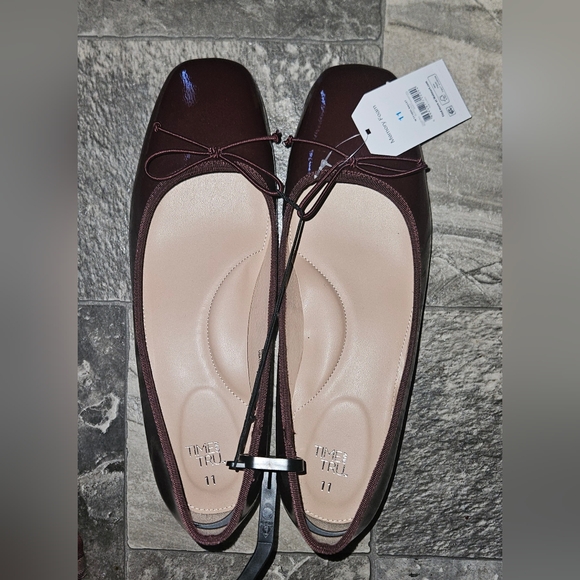 Time and Tru Shoes - Time and Tru Women's String Bow Block Heel Ballet Shoes Size 11 NWT